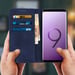 Funda cartera Samsung Galaxy S9 Plus Función Soporte Silicona – Azul oscuro