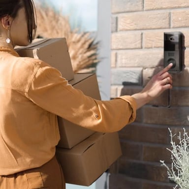 Vídeo portero con cable - VisioWifi - Visión nocturna - Negro