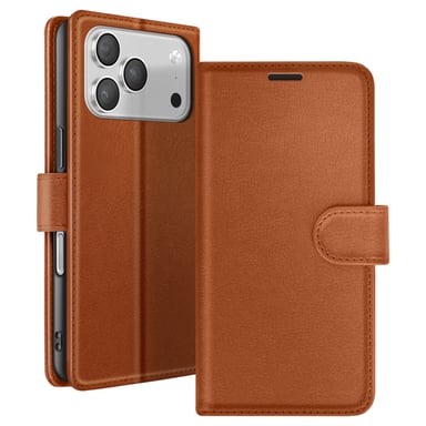 Custodia a portafoglio per iPhone 17 Pro Max con supporto e linguetta magnetica