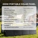 ALLPOWERS SE200 de 200 W Panel solar , panel solar plegable con soporte ajustable, cargador solar impermeable IP68 de ETFE para central eléctrica.
