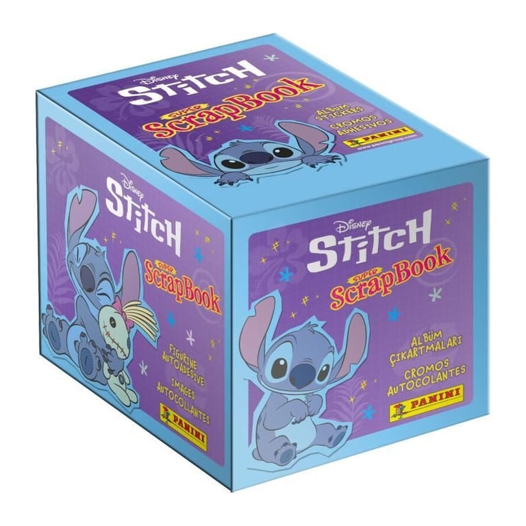 Boîte de 36 pochettes PANINI STITCH 2 MON SUPER SCRAPBOOK 180 stickers