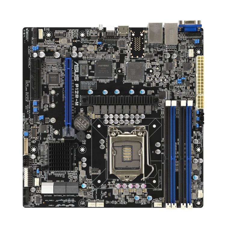 ASUS P12R Intel C252 LGA 1200 Socket H5 micro ATX Neuf - vue 8