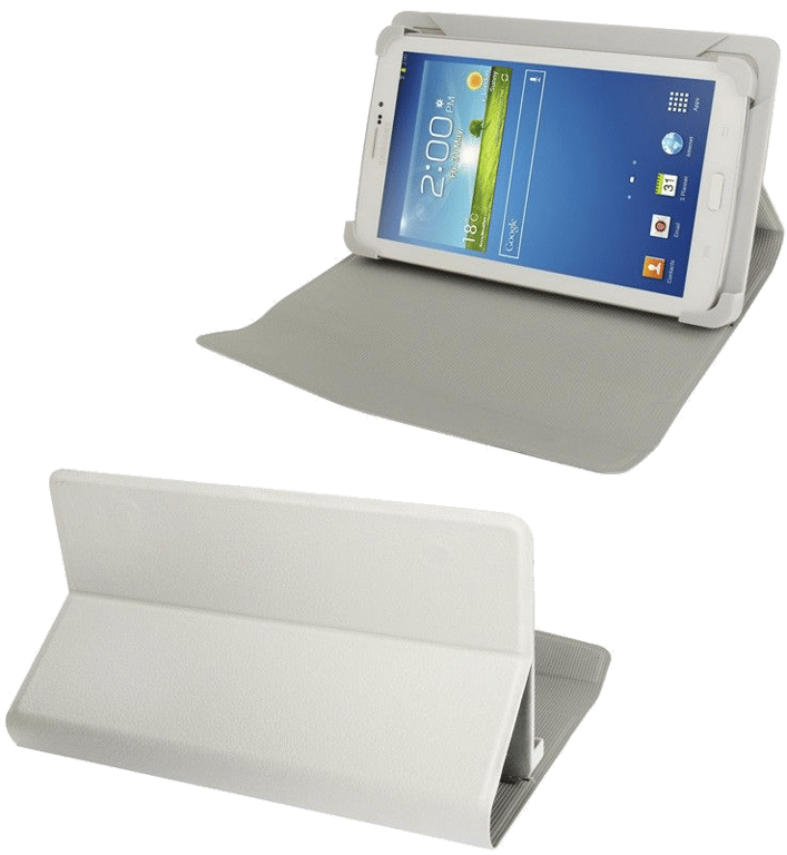Protection Intégrale Blanc Compatible Avec Tablette 7 Pouces Étui Simili Cuir Faux cuir YONIS