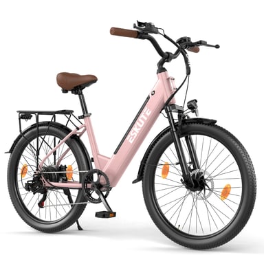 Bici elettrica da città ESKUTE C100 Plus, 26'', motore da 250 W, batteria da 36 V e 13 Ah