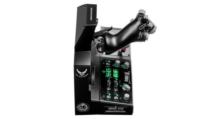 Thrustmaster VIPER TQS MISSION PACK Negro USB Joystick/Palanca de control lateral + cuadrante de aceleración PC