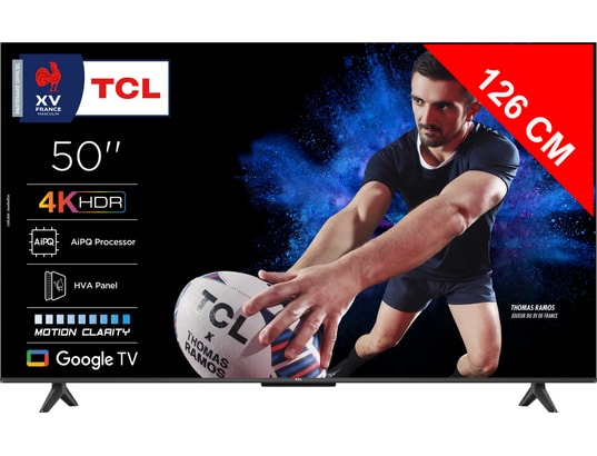 TV LED 4K 50'' 127 cm 50P6K TCL - vue 4