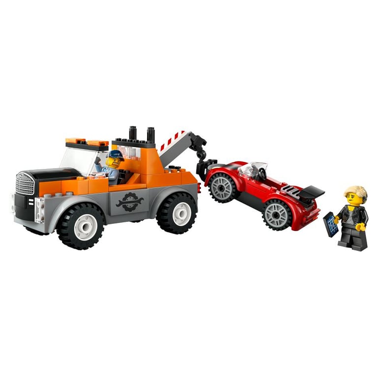 Dépanneuse et Voiture de Sport LEGO City 60435 : Aventures Créatives pour Enfants - Neuf