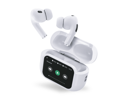Cuffie intrauricolari Force Play True Wireless con riduzione attiva del rumore Bianco