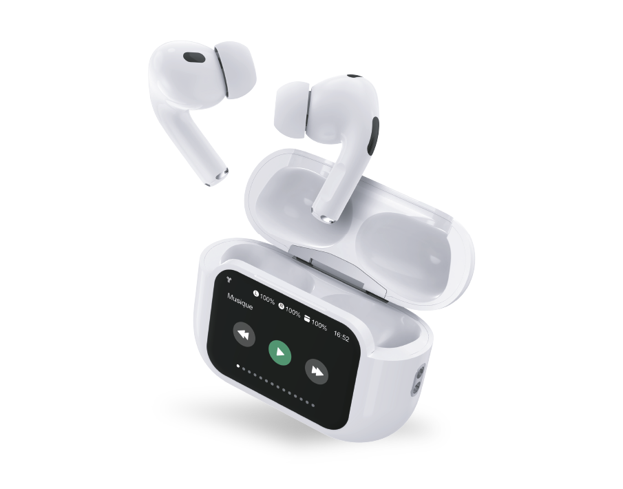 TWS Play Touch ANC Ecran Tactile 1.65'' Intra Wh - vue 3