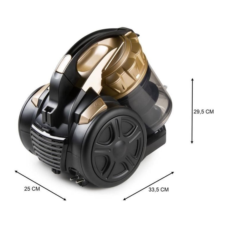 Aspirateur traineau sans sac DOMO DO7297S 25 79 dB / Or - vue 4