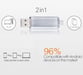 Clef USB 8Go 2 en 1 pour Smartphone & PC Micro USB Memoire 8GB (NOIR)