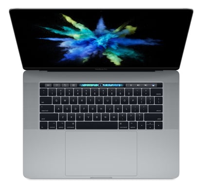 Portátil Apple MacBook Pro 39,1 cm (15,4'') Intel® Core? i7 16 GB LPDDR3-SDRAM 256 GB SSD AMD Radeon Pro 555 Wi-Fi 5 (802.11ac) macOS Sierra Gris