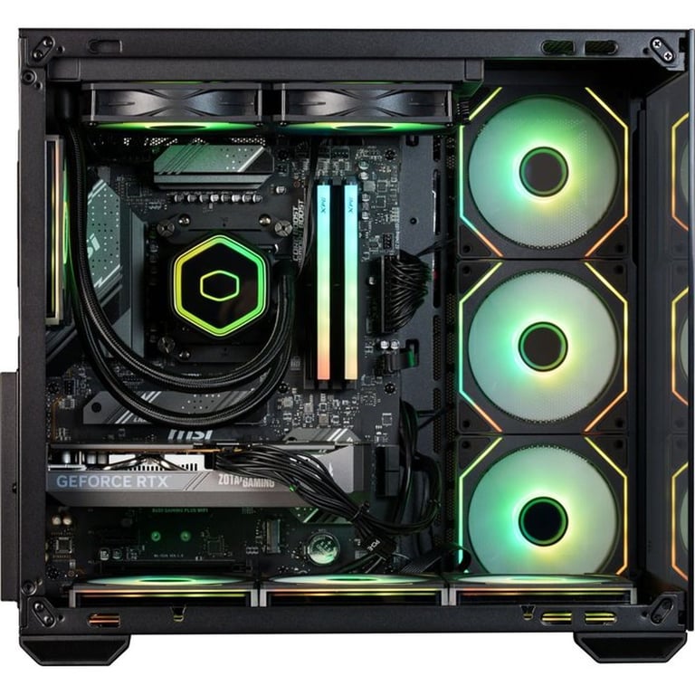 PC Gamer powered by COOLER MASTER Sans Windows AMD Ryzen RTX 5060 RAM DDR5 SSD - vue 3