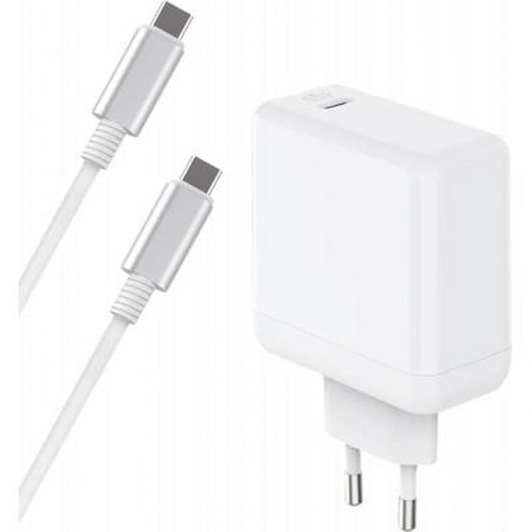 BigBen Connected Cargador de red USB C Cable GaN USB C/USB C con suministro de energía de 65 W Blanco - Nuevo