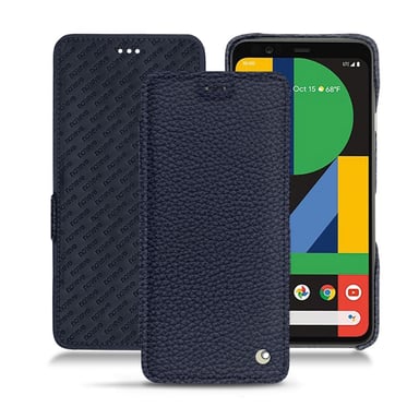 Housse cuir Google Pixel 4 XL -  - Cobalt ( Pantone #2b253f ) - Cuir grainé