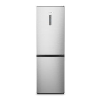 Réfrigérateur congélateur en bas Hisense FCN300CCD1 304 L No Frost Écran frontal Inox - Neuf