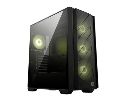 MSI MAG FORGE 330R AIRFLOW unité centrale Midi Tower Noir, Transparent - Neuf