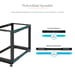 StarTech.com Rack Serveur Mobile 25U 4 Poteaux, Rack Réseau 19'' 4 Poteaux avec Roulettes, Rack Roulant avec Profondeur Ajustable pour PC/AV/Données/Informatique - Roulettes, Pieds de nivellement ou Fixation au Sol