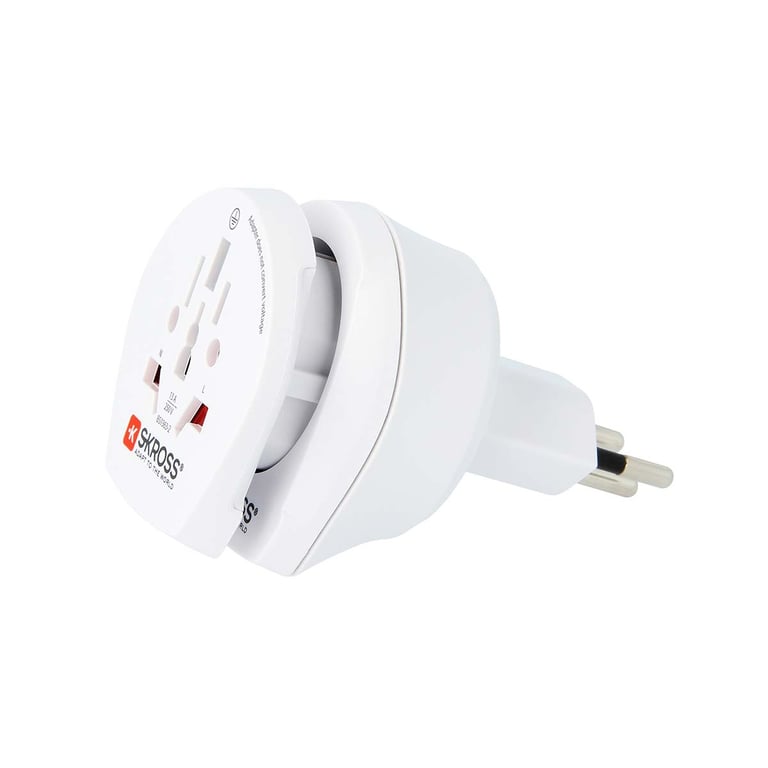 Adaptateur de Voyage 2-en-1 Universel pour Suisse 13A Blanc - Neuf