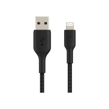 Cavo Lightning MFi intrecciato da 2 m (nero)