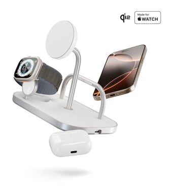 OtterBox Zens 4-in-1 Wireless Charger, Blanco