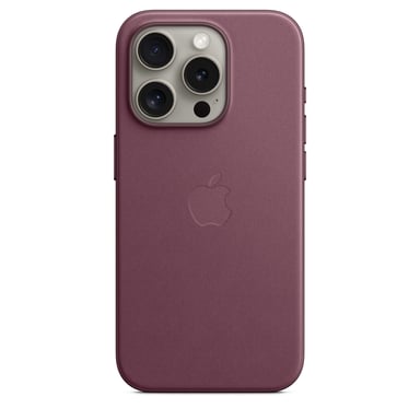 Coque en tissage fin avec MagSafe pour iPhone 15 Pro Mûre
