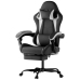 Roline Sedia Gamer Ergonomica Sedile Gaming Regolabile Nero e Bianco