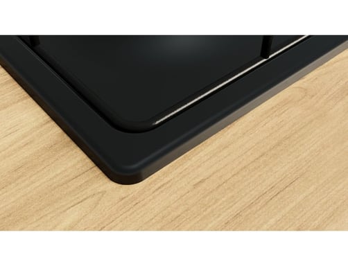 Piano cottura in acciaio inox, 60 cm, SER2, 4 bruciatori, Ghisa con piedi in gomma BOSCH - PBP6B6K80