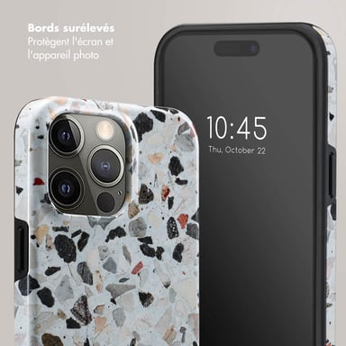 Selencia Coque arrière Vivid pour Apple iPhone 15 Pro Max - Chic Terazzo