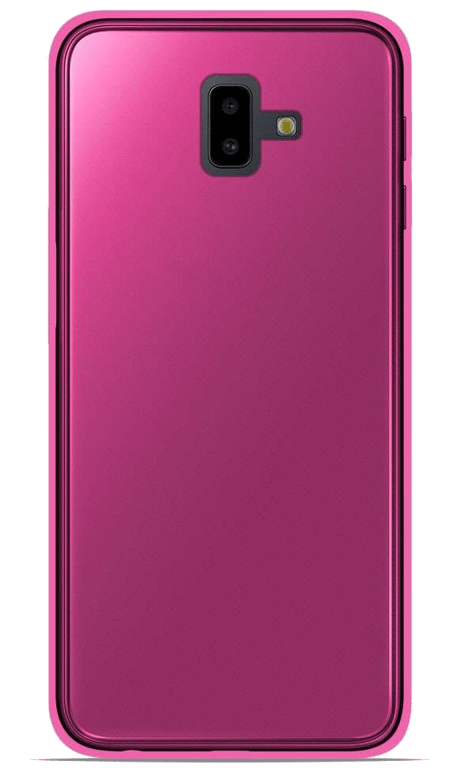 Coque silicone unie compatible Givré Rose Samsung Galaxy J6 Plus 2018