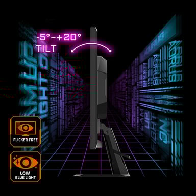 GIGABYTE GS27F Écran gaming 27'' FHD - 1920 x 1080, 165Hz, 1ms, 300 cd/m², FreeSync Premium, HDR Ready, HDMI 2.0, DisplayPort 1.4