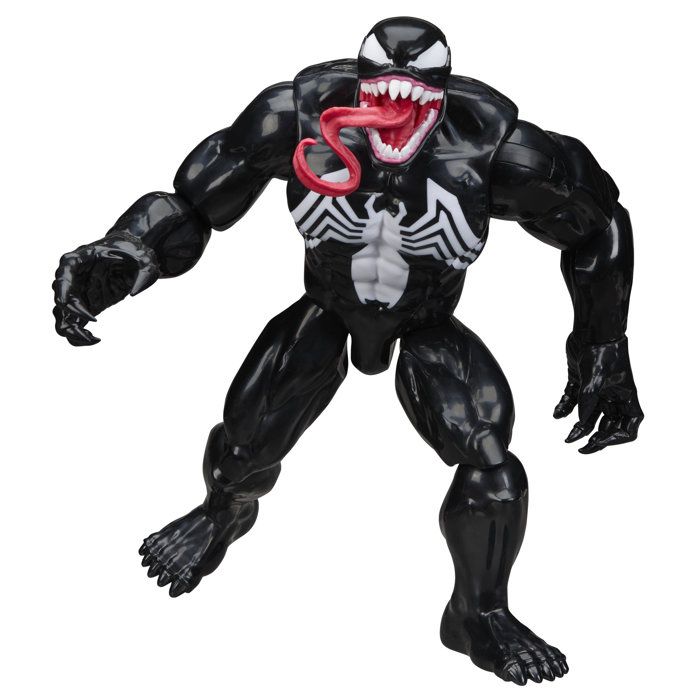 Figurine Venom 30 cm Deluxe, Titan Series, jouets de super-héros pour enfants, Marvel Spider-Man, des 4 ans - Neuf