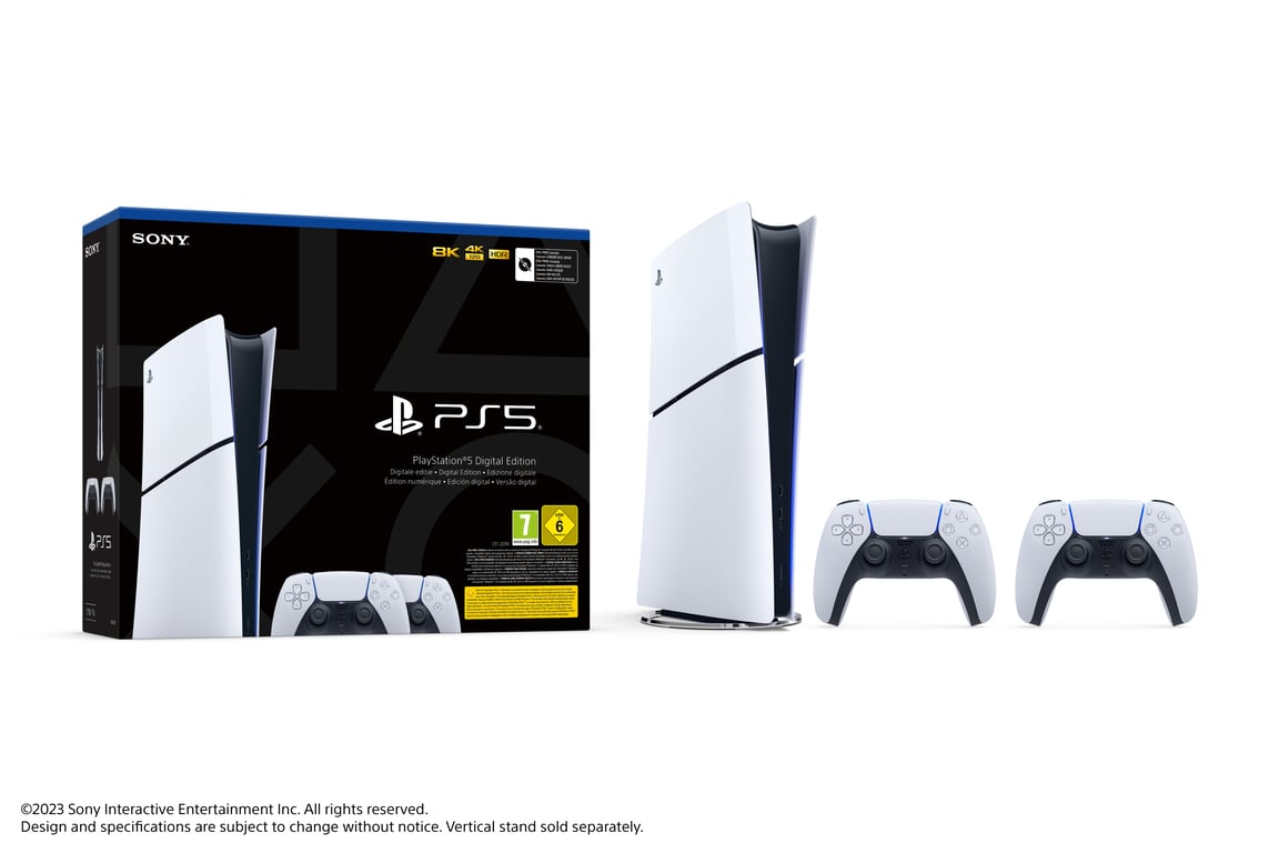 Sony Playstation 5 Slim 1 To Wifi Noir Blanc