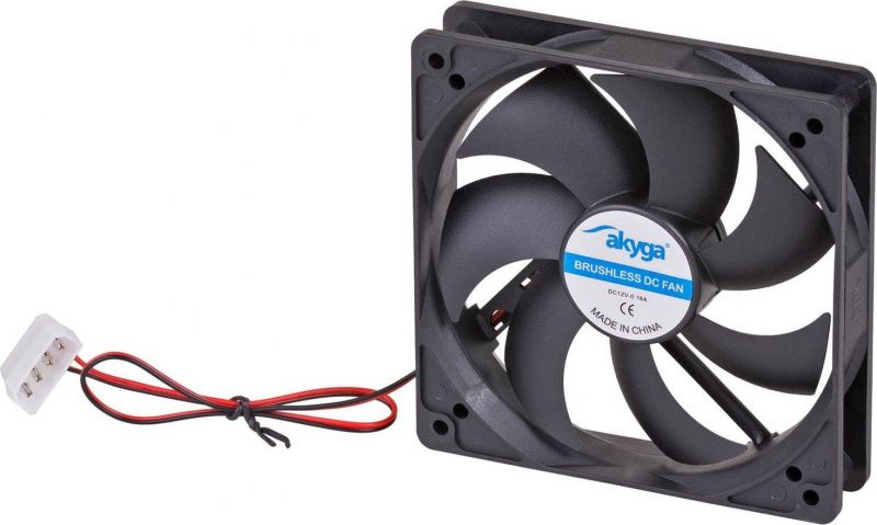Akyga System fan 12 cm AW BK Molex 120x120 mm Boitier PC Ventilateur 1 pièce Neuf - vue 3