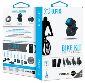 Supporto per smartphone da bicicletta, sistema di montaggio universale sicuro, regolabile su tutti i manubri (18-33 mm) - Nero