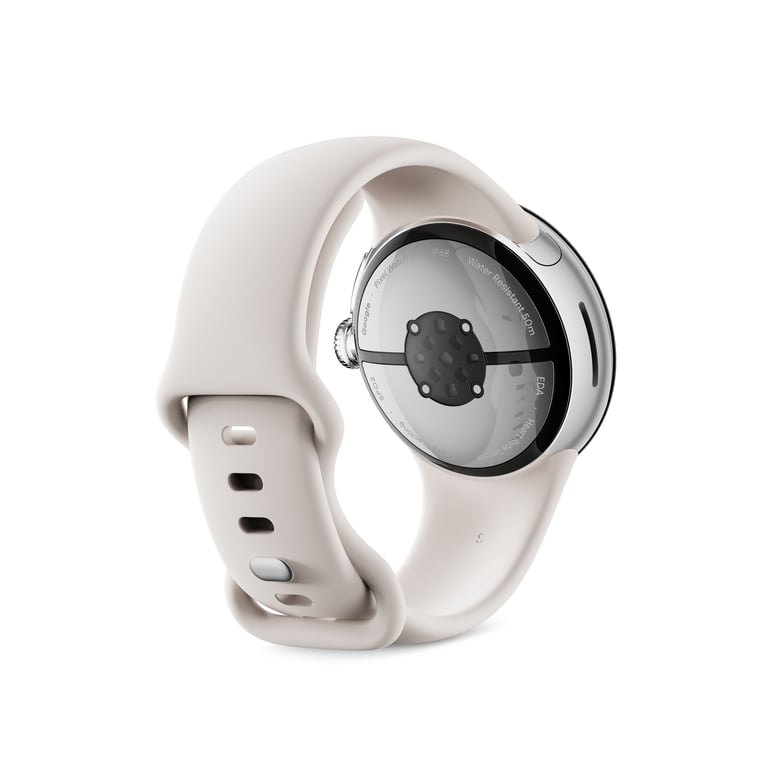 Montre connectée Google Pixel Watch 2 Boîtier en aluminium Poli Bracelet sport 4G LTE - vue 6