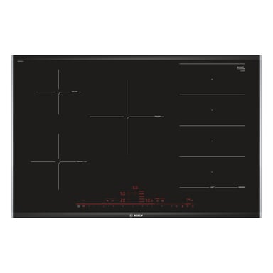Table de cuisson à induction encastrable Bosch Serie 8 PXV875DC1E 5 feux Noir - Neuf
