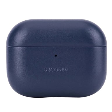 Decoded Funda para AirPods Pro 3 de cuero ultra elegante Serie Aircase Azul