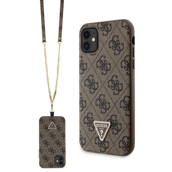 Guess Étui 4G Crossbody Metal Logo pour iPhone 11/XR