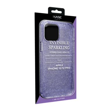 GEN 2.0 Custodia ibrida Invisible Sparkle per Apple iPhone 12/12 Pro, viola