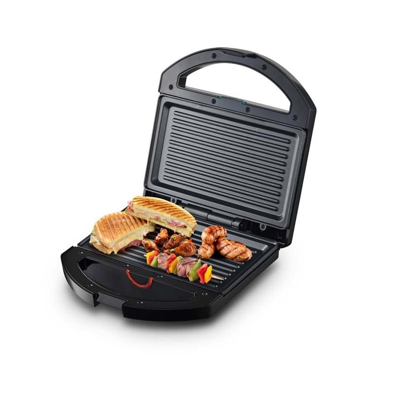 KitchenCook K Grill - Grill Panini électrique - 750w - Revêtement Antiadhésif - Poignée Cool Touch