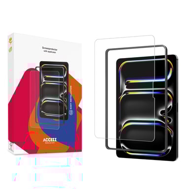 Accezz Protection d'écran en verre trempé avec applicateur pour Apple iPad Air 13 pouces (2025) M3 / (2024) M2