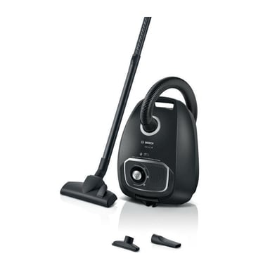 BOSCH Serie 4 BGB41BA1 - Aspirador con bolsa - 11 m de radio de trabajo - 4L de capacidad de bolsa - 75 dB - 700 W - Negro
