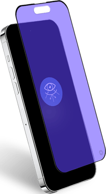 Protège écran pour iPhone 15 Pro Anti Lumière Bleue 2.5D Verre organique + Garantie à vie - Certifié GRS Force Glass