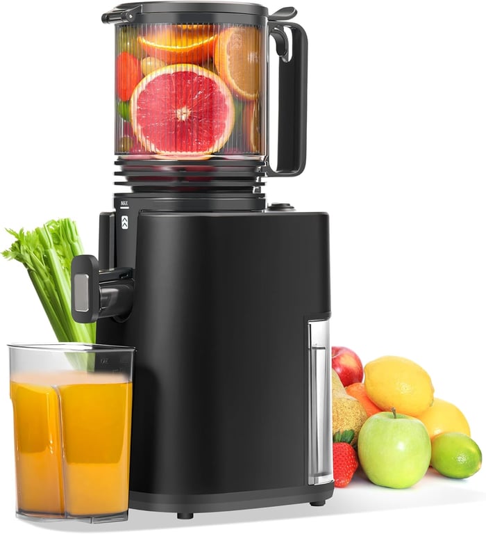 VENDOS85 Extracteur de Jus Lent &middot; 250?W, Large Ouverture, Pressage &agrave; Froid - Neuf