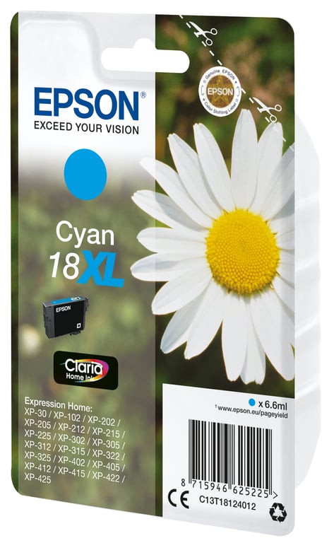 EPSON Cartouche dencre T1804 Jaune Pâquerette C13T18144012 - vue 5