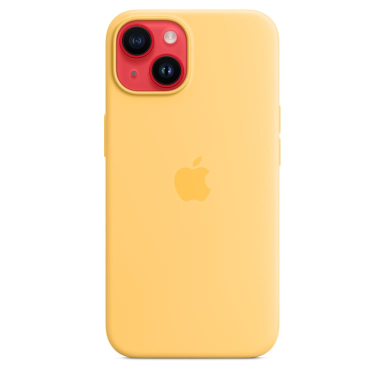 Apple Funda de silicona con MagSafe para el iPhone 14 - Resplandor solar