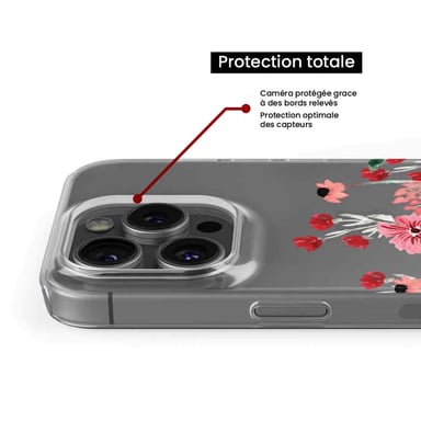 Funda de silicona - Compatible con Apple iPhone 17 Pro - diseño printemps en fleurs