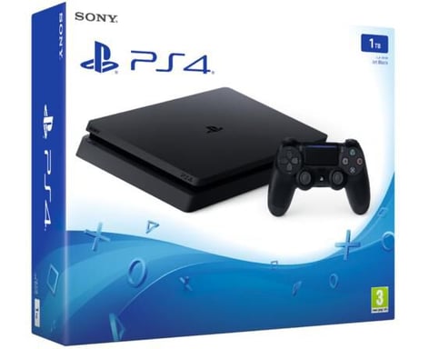 Sony PlayStation 4 Slim 1TB + 2 Dualshock 4 V2 1 To Wifi Noir - Sony