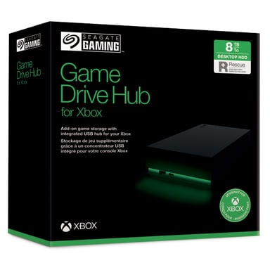 Seagate Game Drive Hub for Xbox disco duro externo 8 TB USB Type-A / USB Type-C 3.2 Gen 1 (3.1 Gen 1) Negro